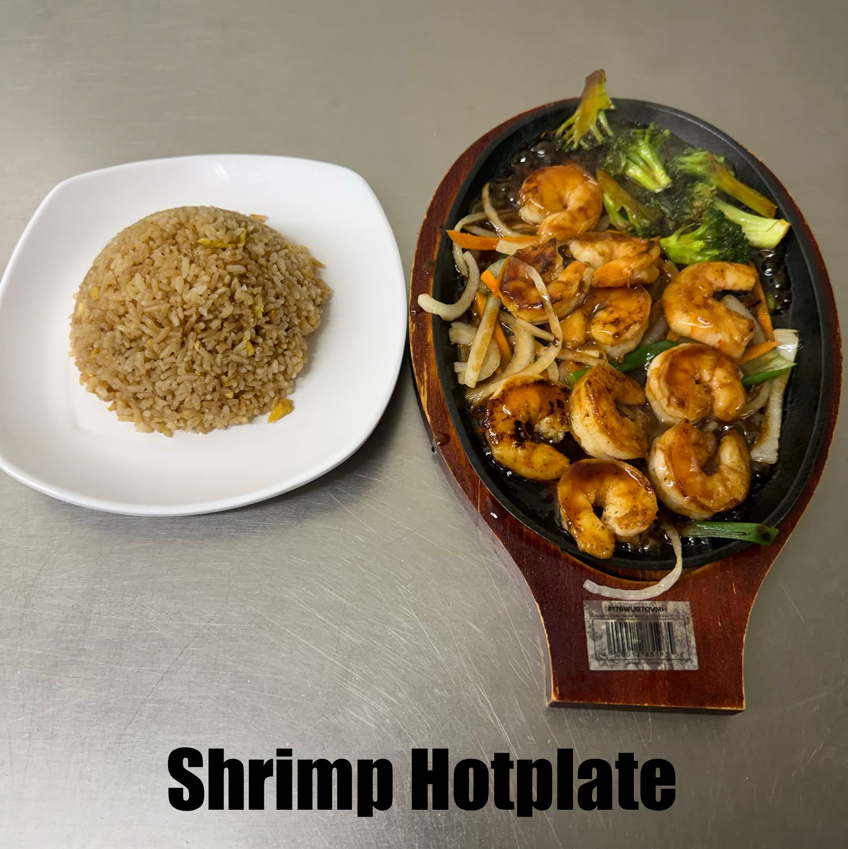 Hot Plate Shrimp.