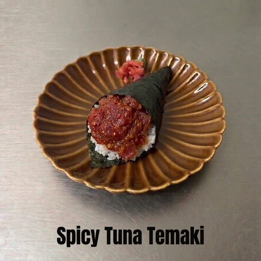 Spicy Tuna Temaki.