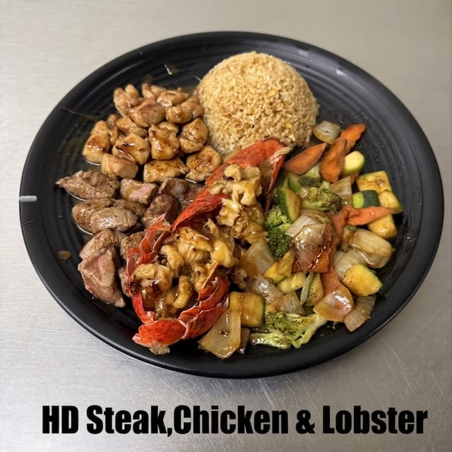 HD20. Hibachi Steak, Chicken, & Lobster.