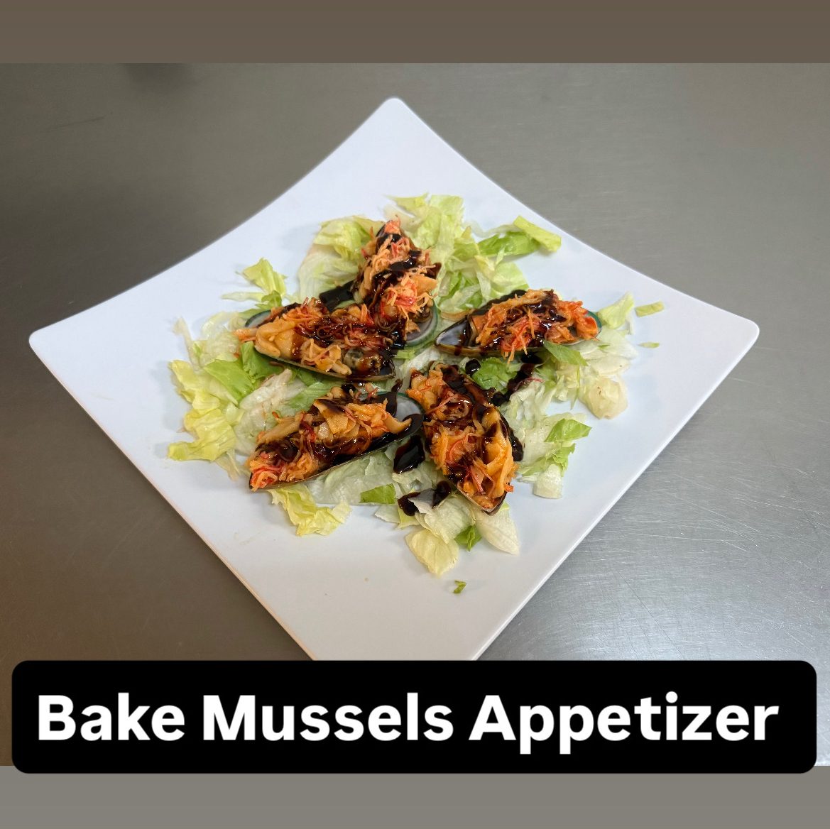 A10. Baked Mussels.