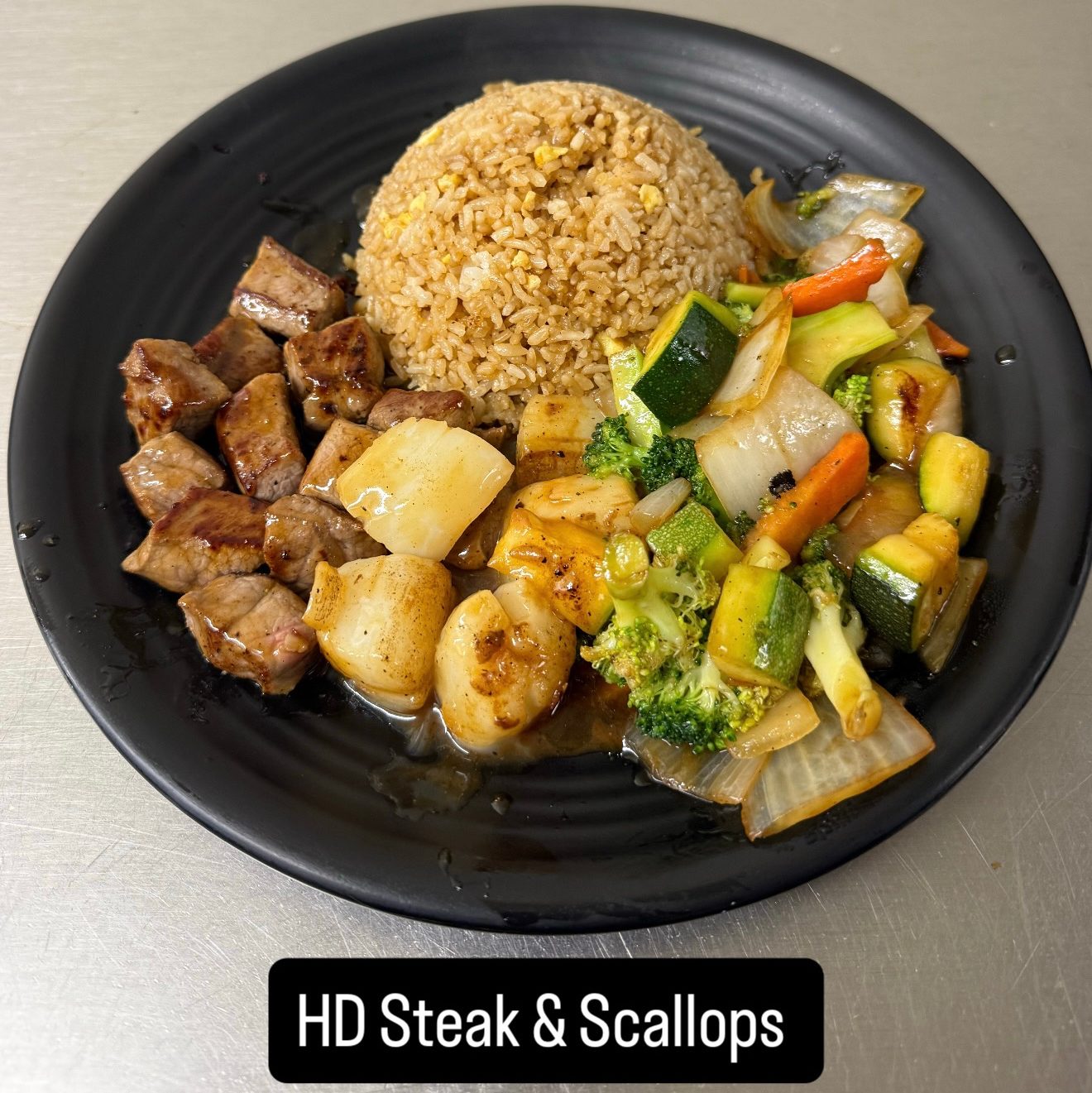 HD16. Hibachi Steak & Scallop.