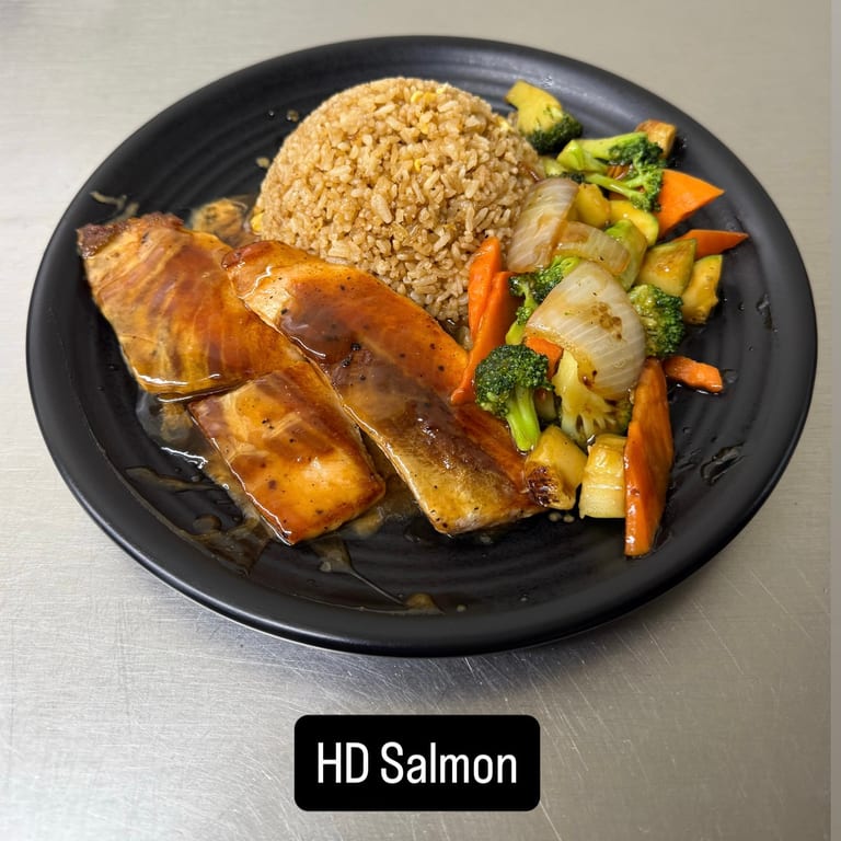 Delicious Hibachi Salmon Experience