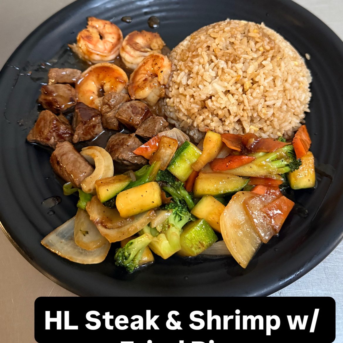 HL10. Hibachi Steak & Shrimp.
